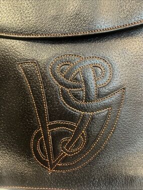VALENTINO GARAVANI Vintage Black Leather Crossbody Purse